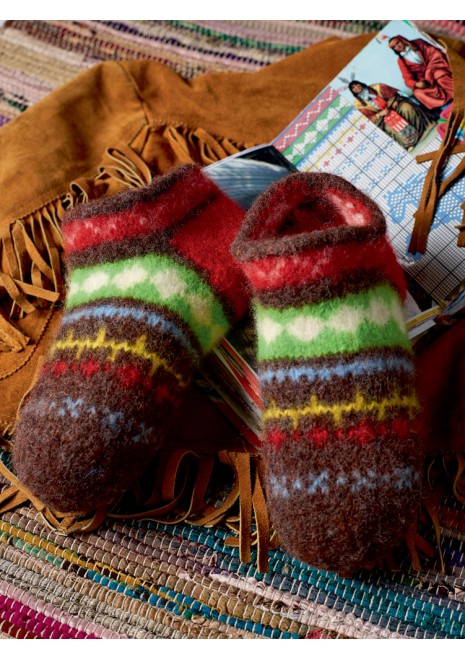 Réaliser des chaussettes de chaise, de table au tricotin géant