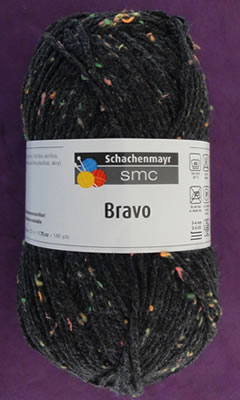 Schachenmayr Original Bravo pelote de 50 gr - Anthracite Neon Tweed 08329