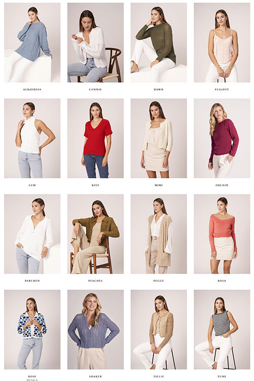 Modèles du Catalogue Rowan Summer Treasures Collection