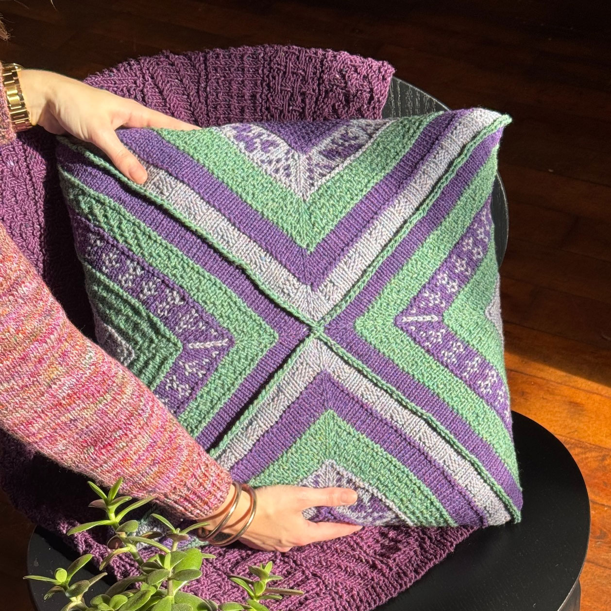 KAL de l'Avent 2025 Lang Yarns : Coussin Dublin