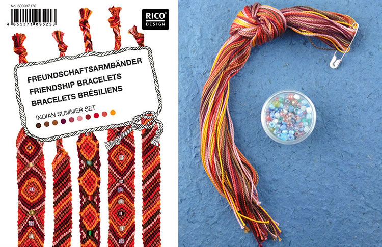 Kit bracelets brésiliens avec perles - Rico Design