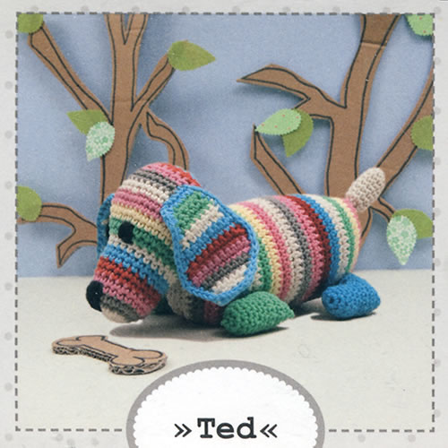Kit à crocheter chien Ted - Rico Design