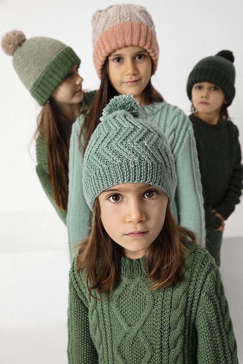 Kit tricot pull enfant col polo laine Lang Yarns Atlantis