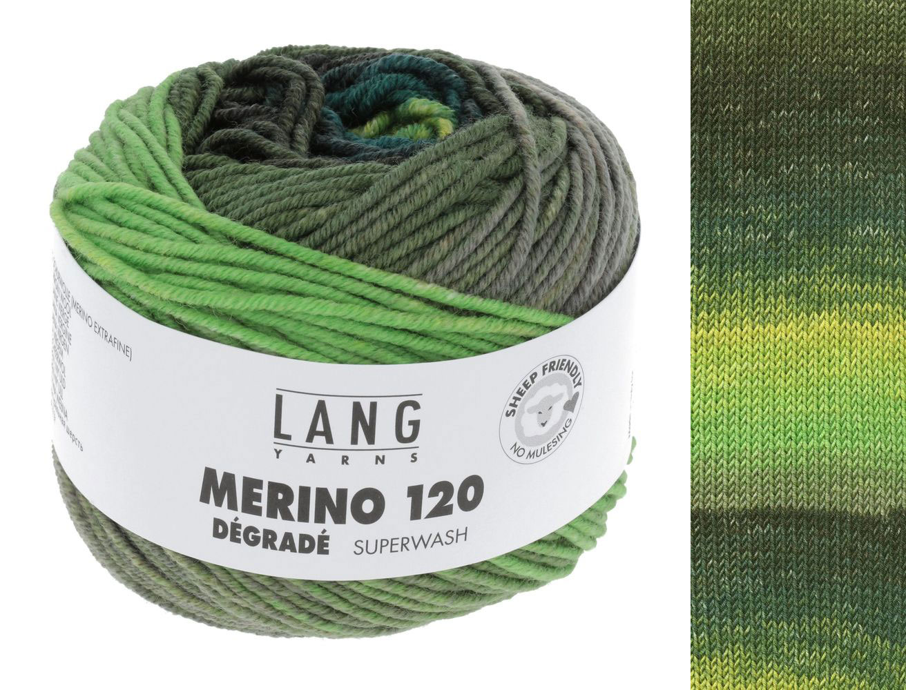 Grosse laine mèche Extra Wool 357 Vert 100 Laine - La Poste