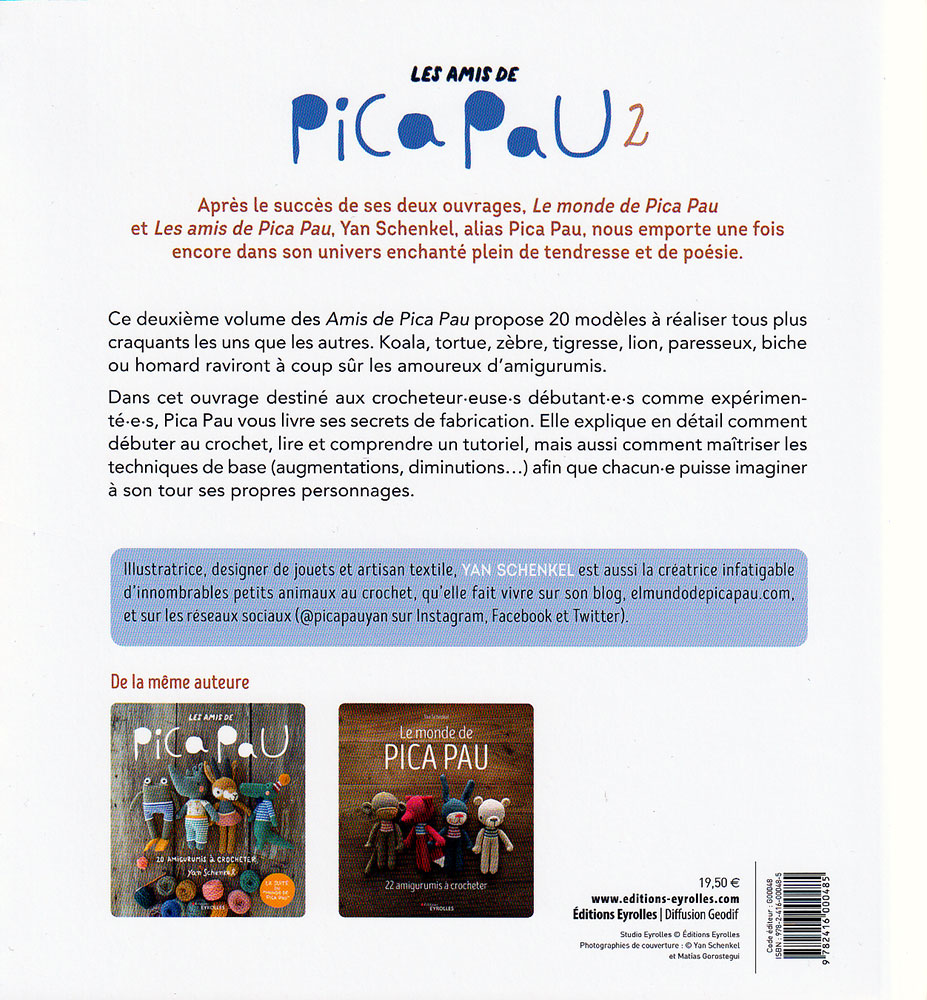 Livre les amis de Pica Pau volume 3 - 20 amigurumis à crocheter