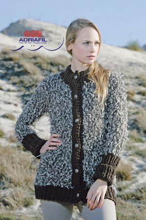 Gilet Vivien en Adriafil Furetto et Adriafil Charme