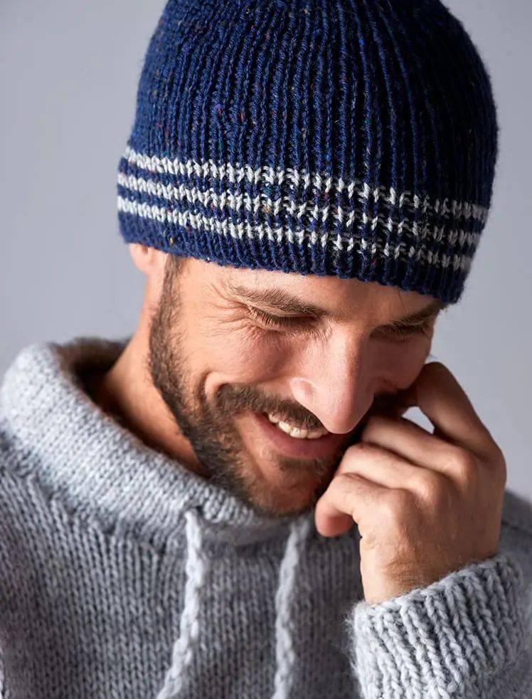 modele tricot Pull homme à encolure sport en PRIMO de Plassard