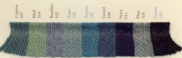 Nuancier Rowan Pure Wool Superwash Dk 2