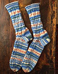 Modèle Regia 4 fils 50 gr Design Line by Arne & Carlos : Chaussettes en point de torsades