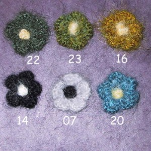 Grande fleur en mohair
