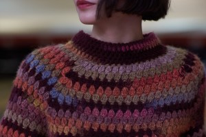 81/16 Modèle Pull Domino en Adriafil Rigadritto