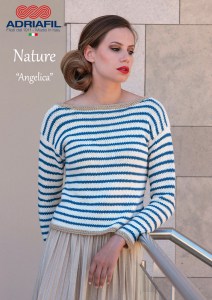 Kit à tricoter Adriafil Pull Angelica en Nature