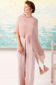 Kit à tricoter Lang Yarns Poncho en Alpaca Superlight
