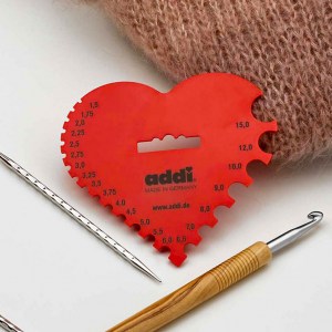 AddiTwin - Jauge pour crochets et aiguilles à tricoter - Addi