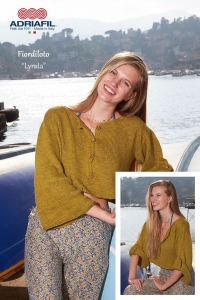 72/13 Modèle Pull court Lyrata en Adriafil Fiordiloto