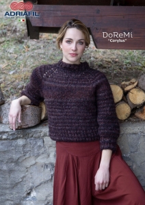 73/09 Modèle Pull Corylus en Adriafil DoReMi