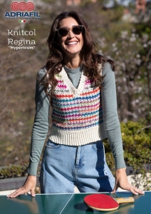 73/13 Modèle Débardeur Hypericum en Adriafil Knitcol et Regina