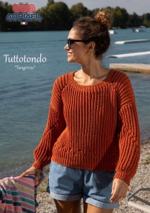 74/04 Modèle Pull Tangerine en Adriafil Tuttotondo