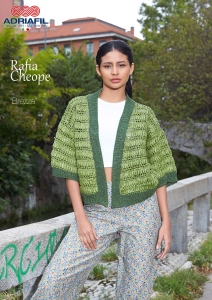 78/09 Modèle Veste Brezza en Adriafil Rafia et Cheope