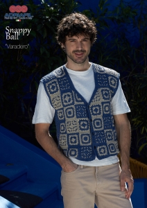 78/18 Modèle Gilet Varadero en Adriafil Snappy Ball