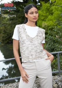 78/01 Modèle Pull sans manches Luna en Adriafil Toujours