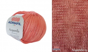 Adriafil Acquerello Pelote de 50 gr - Coloris 25 Pêche