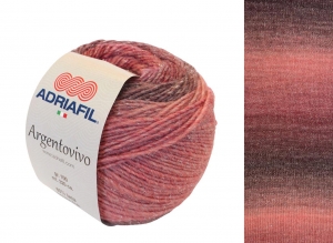 Adriafil Argentovivo Pelote de 100 gr - Coloris 83 Prune Rouge