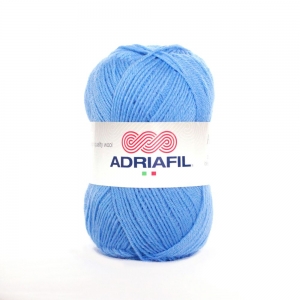 Adriafil Azzurra - Pelote de 50 gr - 10 bleu ciel foncé