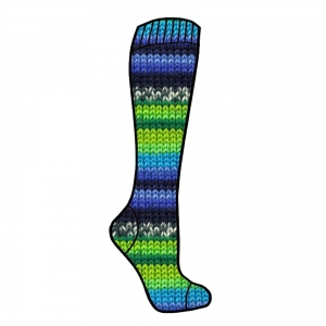 Adriafil Calzasocks multicolor - Pelote de 100 gr - Coloris 164 Motif bleu-vert