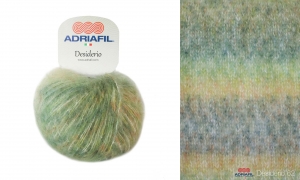 Adriafil Desiderio - Pelote de 25 gr - Coloris 62 Vert