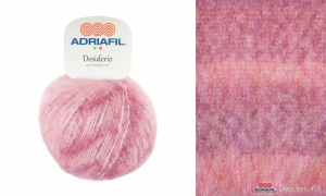Adriafil Desiderio - Pelote de 25 gr - Coloris 63 Rouge