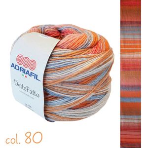 Adriafil Dettofatto - Pelote de 150 gr - Coloris 80 motif orange