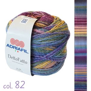 Adriafil Dettofatto - Pelote de 150 gr - Coloris 82 motif bleu violet