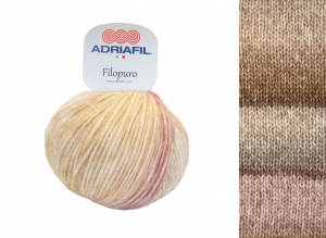 Adriafil Filopuro Pelote de 50 gr - Coloris 66 Brun-Bordeaux
