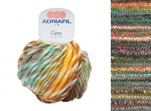 Adriafil Gipsy Pelote de 50 gr - Coloris 20 Mélange Multicolore