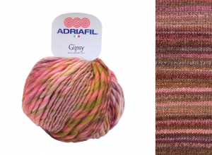 Adriafil Gipsy Pelote de 50 gr - Coloris 24 Mélange Saumon Mousse