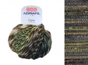 Adriafil Gipsy Pelote de 50 gr - Coloris 27 Mélange Vert Militaire