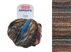 Adriafil Gipsy Pelote de 50 gr - Coloris 28 Mélange Beige-Brun