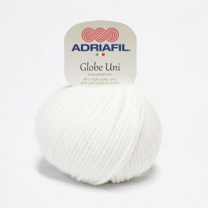 Adriafil Globe Uni - Pelote de 50 gr - 02 blanc