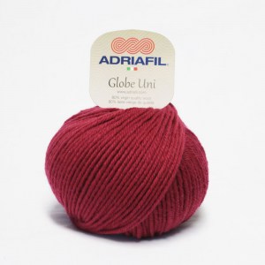 Adriafil Globe Uni - Pelote de 50 gr - 18 bordeaux