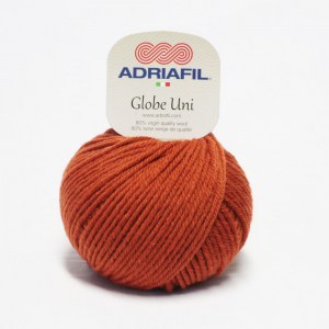 Adriafil Globe Uni - Pelote de 50 gr - 43 rouille