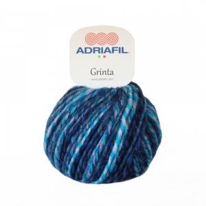 Adriafil Grinta - Pelote de 50 gr - 43 fantaisie bleue