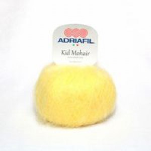 Adriafil Kid Mohair - Pelote de 25 gr - 63 jaune banane