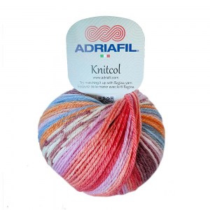 Adriafil Knitcol - Pelote de 50 gr - 96 multicolor fraise