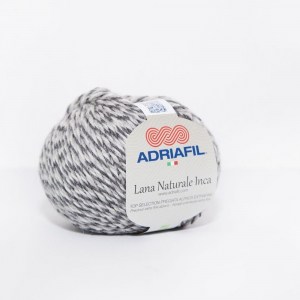 Adriafil Lana Naturale Inca - Pelote de 50 gr - 73 gris mouliné