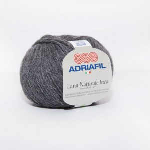 Adriafil Lana Naturale Inca - Pelote de 50 gr - 79 gris foncé
