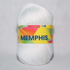 Adriafil Memphis - Pelote de 100 gr - 02 blanc
