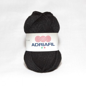 Adriafil Mirage - Pelote de 50 gr - 01 noir