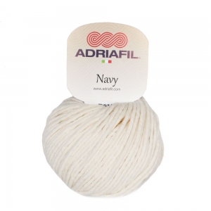 Adriafil Navy Pelote de 50 gr - Coloris 41 Ivoire