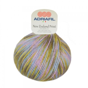 Adriafil New Zealand Print - Pelote de 100 gr - 59 multicolore sucré